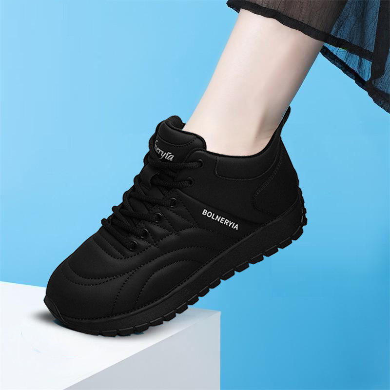 颜值厚底高帮真皮棉鞋女2025新款秋冬旅游短靴女鞋平底防滑妈妈鞋,女鞋,德训鞋,淘宝优惠券,粉丝福利购,淘宝优惠卷