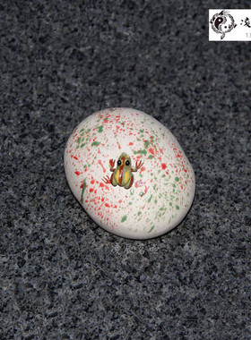 白色鹅卵石青蛙茶宠禅意小摆件紫砂茶具饰品雕塑创意个性茶玩可养