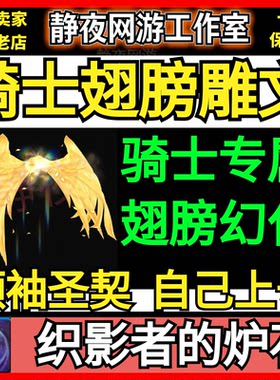 魔兽世界骑士翅膀幻化圣契之翼雕文契织影者的炉石玩具