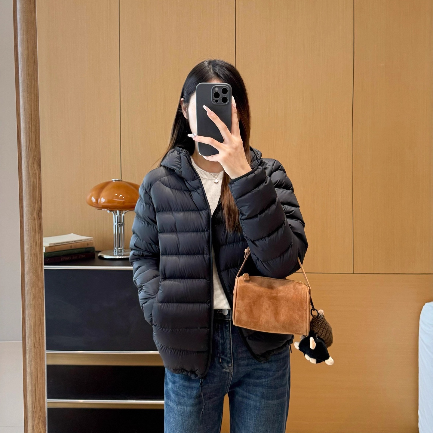 云感泡芙排骨羽绒服！高端三星90白鸭绒防水连帽羽绒服加厚外套女