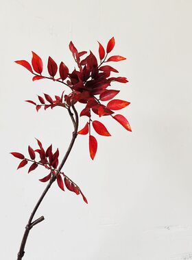 仿真花秋色假花摆件客厅大件落地花瓶插花束装饰花艺绿植香桃木