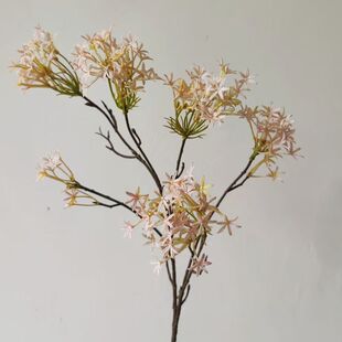 小清新自然风仿真花小银冠花小碎花园林造景婚礼婚庆装饰假花软装