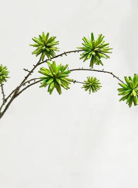 仿真单支长杆喜树果仿真果子餐厅假树造景花瓶插花装饰栗子新款