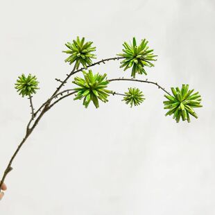 仿真单支长杆喜树果仿真果子餐厅假树造景花瓶插花装饰栗子新款