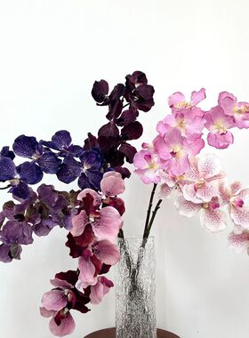 仿真花 大花万代兰 高品质兰花胡姬花家居客厅摆件花艺装饰