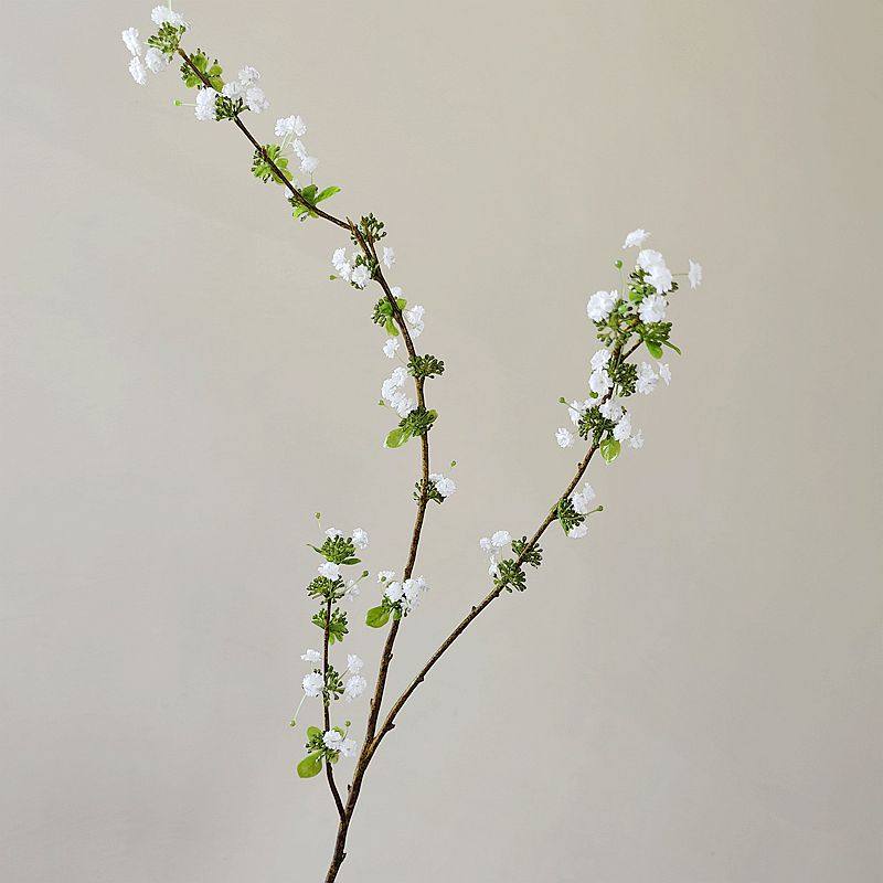 仿真花 小手球叶 自然系插花 叶材装饰花 博主推荐春夏花材带花朵