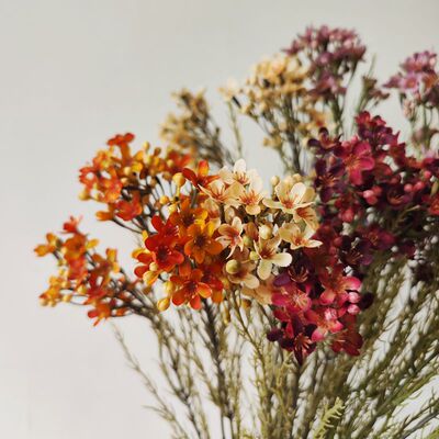 复古秋色澳洲腊梅仿真绢花 家居插花结花卉摄影酒店客厅餐桌玫瑰