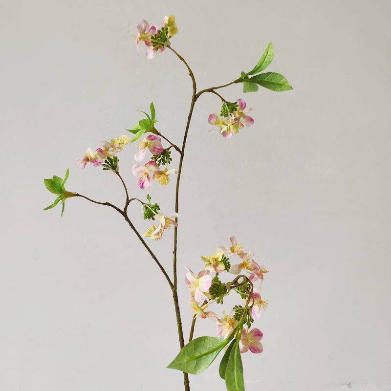 仿真海棠花假花樱花仿真花摆件新款优雅客厅装饰花朵花卉花瓶桃花图片