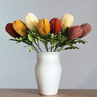 美式高档佛塔花仿真花假花班克木大力王客厅餐桌玄关样板间大气