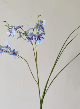 仿真花小香水纹心兰花艺摆件塑料花灯心草小植物叶子插花花艺造景