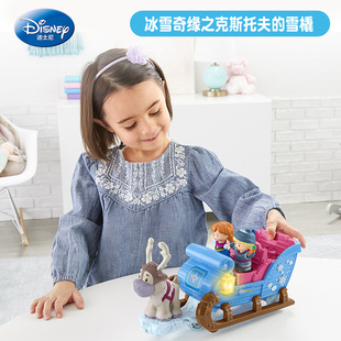 费雪儿童过家家益智玩具冰雪奇缘系列之克斯托夫的雪橇GGV30