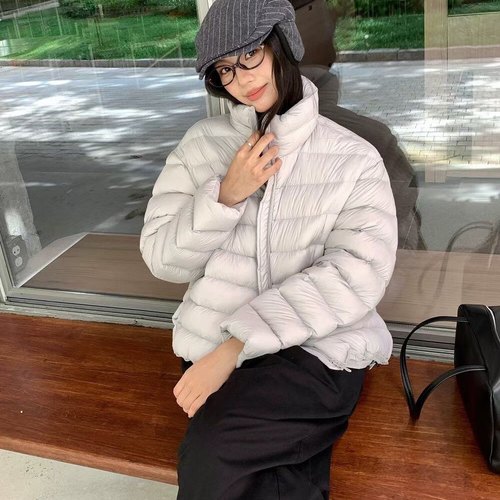 十三行日落2025冬季排骨羽绒服女