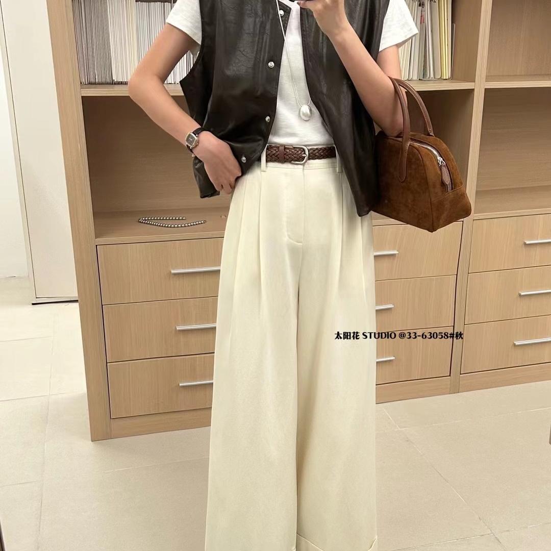 太阳花春季韩版高腰休闲女裤女