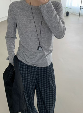 about moon2025秋季露背打底衫波点时尚独特针织衫修身显瘦60804