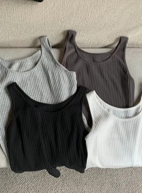 overrich九禾富婆家2026春夏针织竖条纹背心女百搭气质显瘦20978