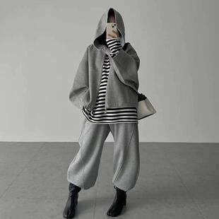 韩货GLOG2025秋冬全羊毛大帽子可拆卸夹克双面呢蝙蝠衫外套CT695