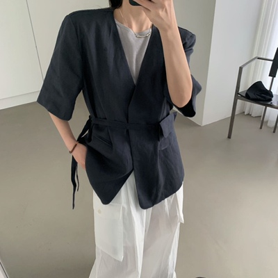 aboutmoon2026春季纯亚麻防晒女