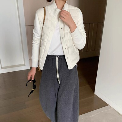 九禾2025冬季时尚小立领羽绒服