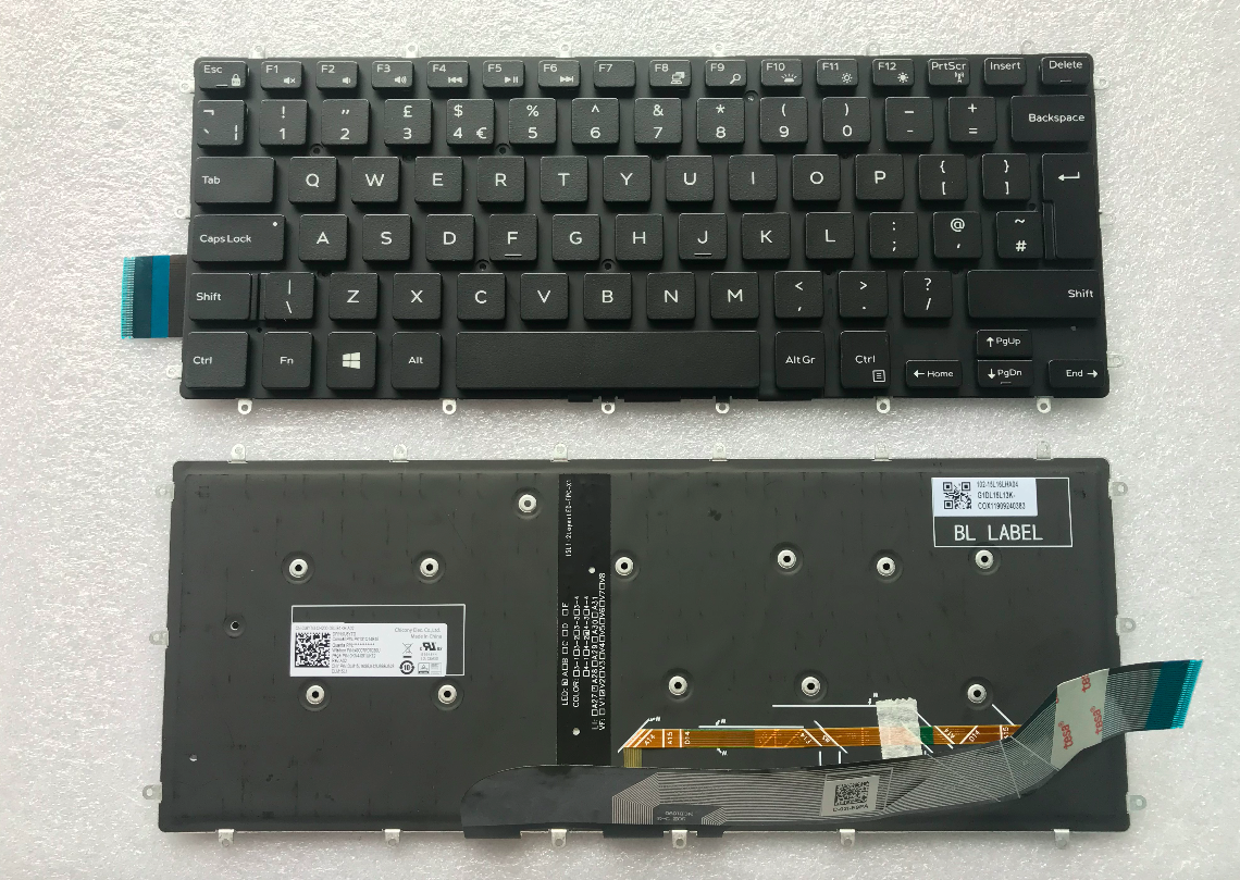 戴尔7378 7460 7466 5568 7569 7579 7368 15-7560 14-7000键盘uk