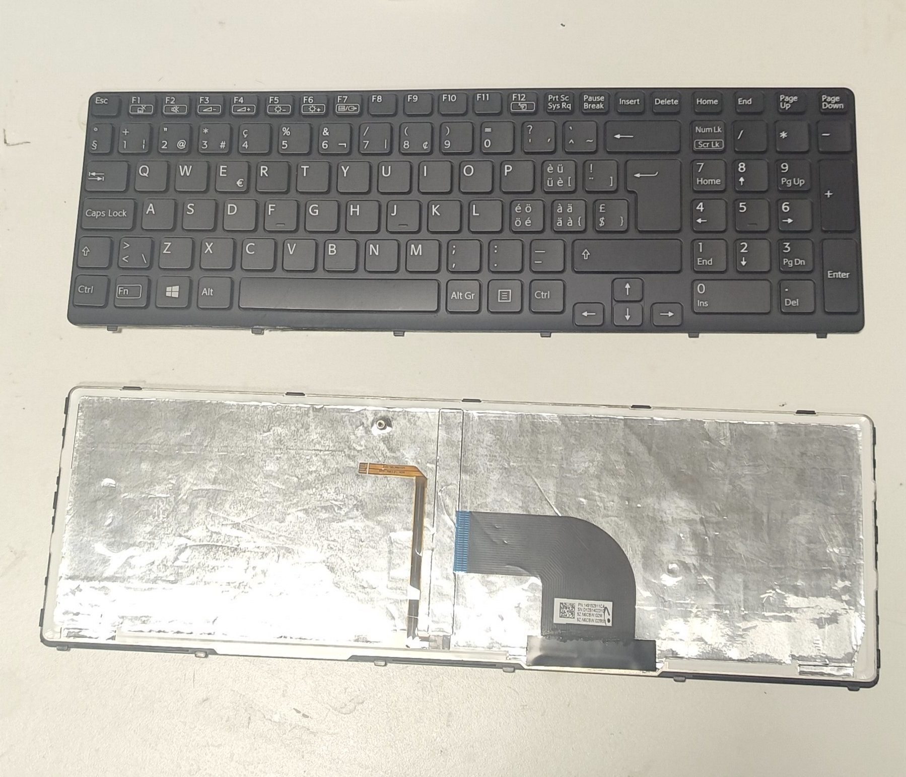 背光索尼SONY SVE17  SVE1711Z1R SVE17129 键盘 JP CF FR TR SP