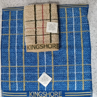 金号正品一等品毛巾/面巾蓝色通用纯色全棉 小方巾柔吸水抹布擦手