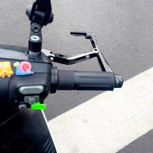 适用九号电动车M95C/N90/Nz Mzmix改装M85仿碳牛角防摔护弓保护杆