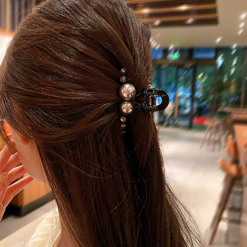 抓夹亚克力气质百搭珍珠