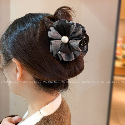 日韩百搭花朵抓夹发夹