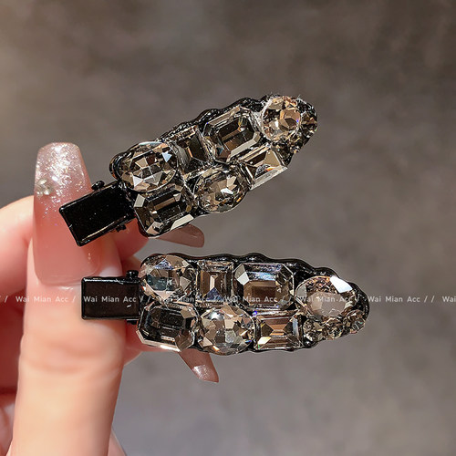 轻奢镶钻无痕发夹鸭嘴夹