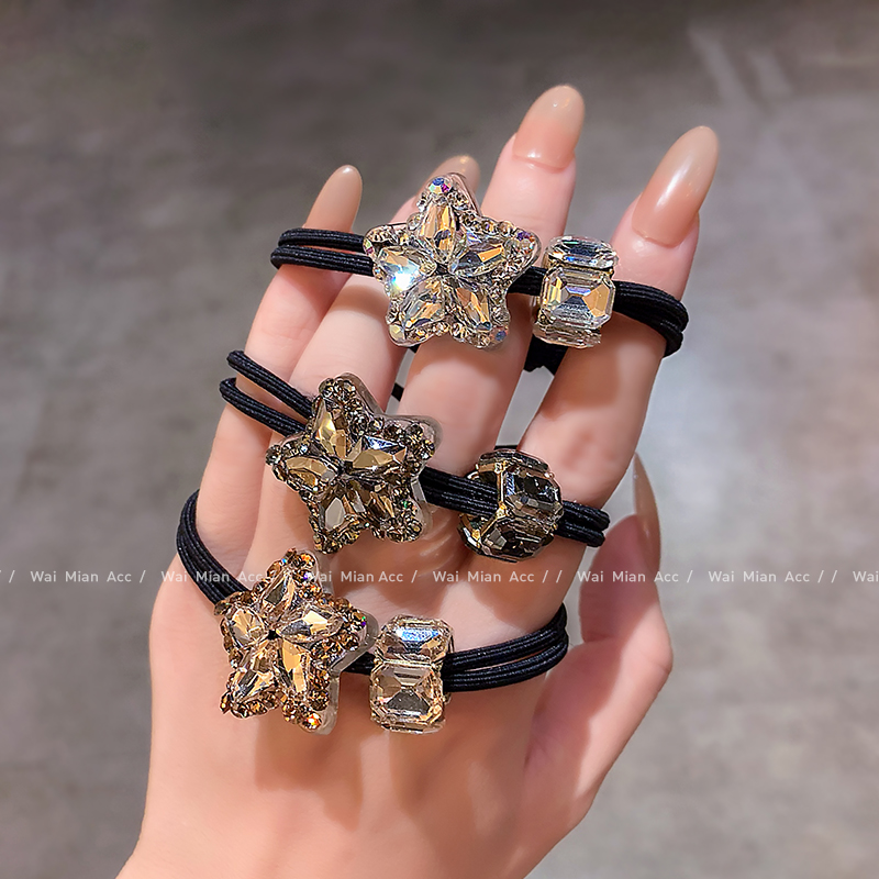 全新发绳高级感3色混合装五角星