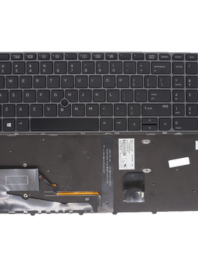 适用HP ZBOOK 15U G3 G4 灰色 键盘821157-001 带背光带指点杆US