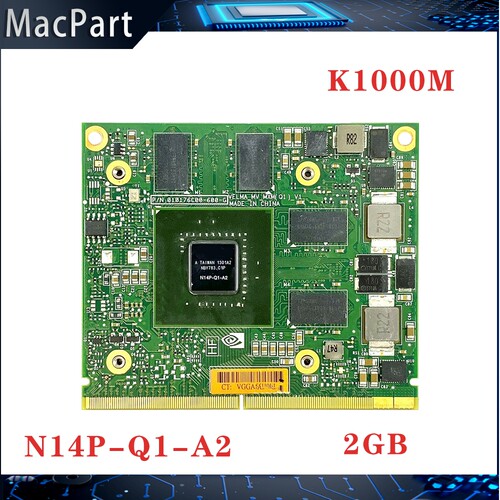 适用于 苹果 K1000 K1000M 2GB N14P-Q1-A2显卡 A1311 A1312