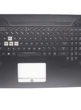 适用华硕ASUS飞行堡垒 6代7代 FX705带白色水晶帽键盘 带C壳 一体