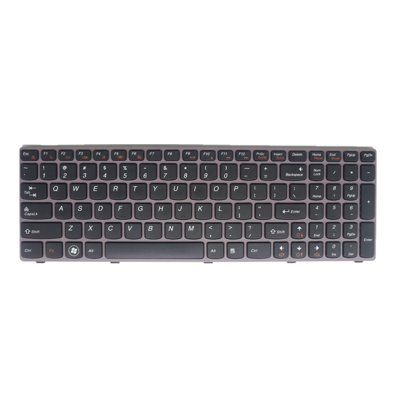 适用于联想 Y570 Y570N Y570P Y570 笔记本 键盘 淡紫色 25011801