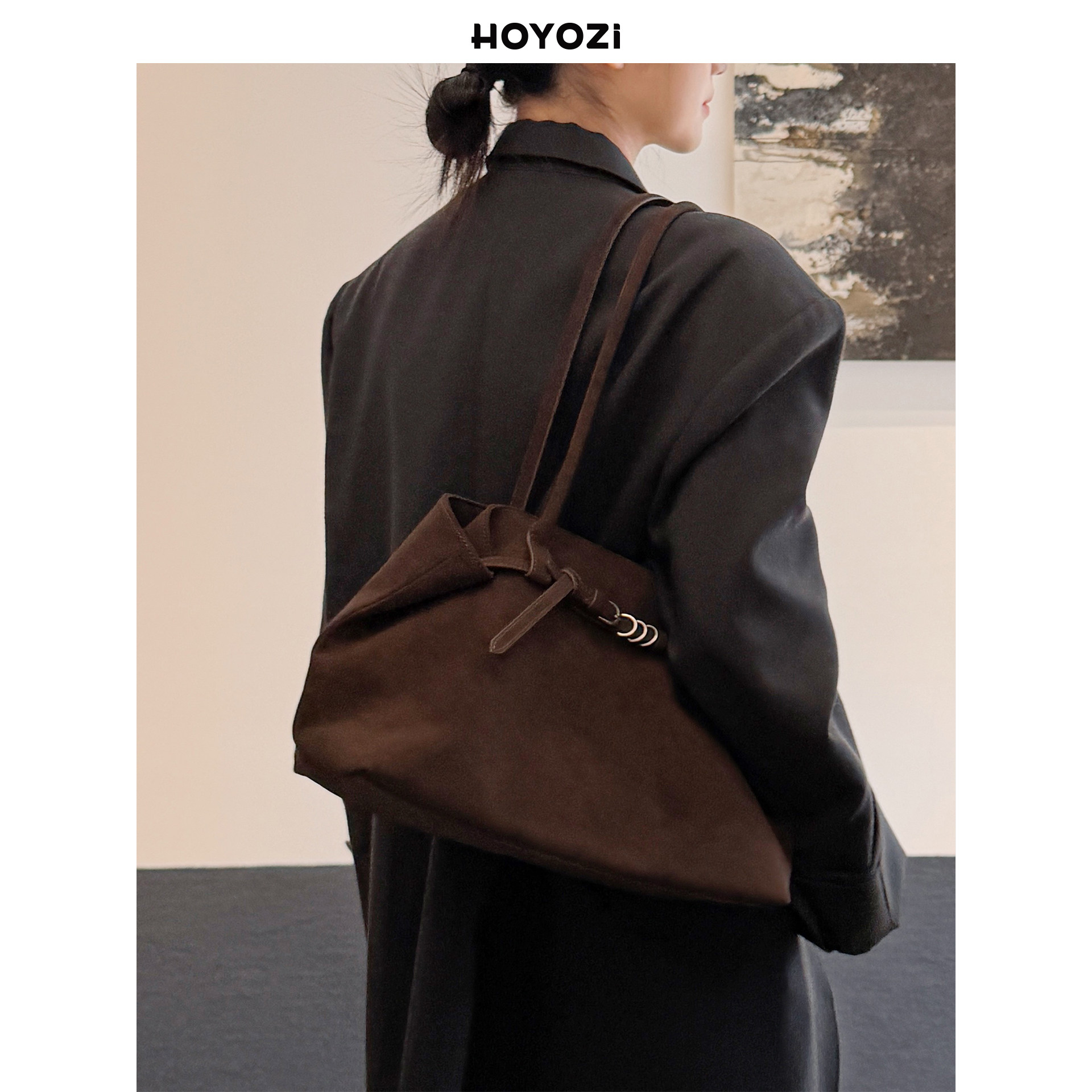 【小优家包包】HOYOZI冬季托特通勤包包女式2025新款单肩腋下包,箱包皮具/热销女包/男包,托特包,淘宝优惠券,粉丝福利购,淘宝优惠卷