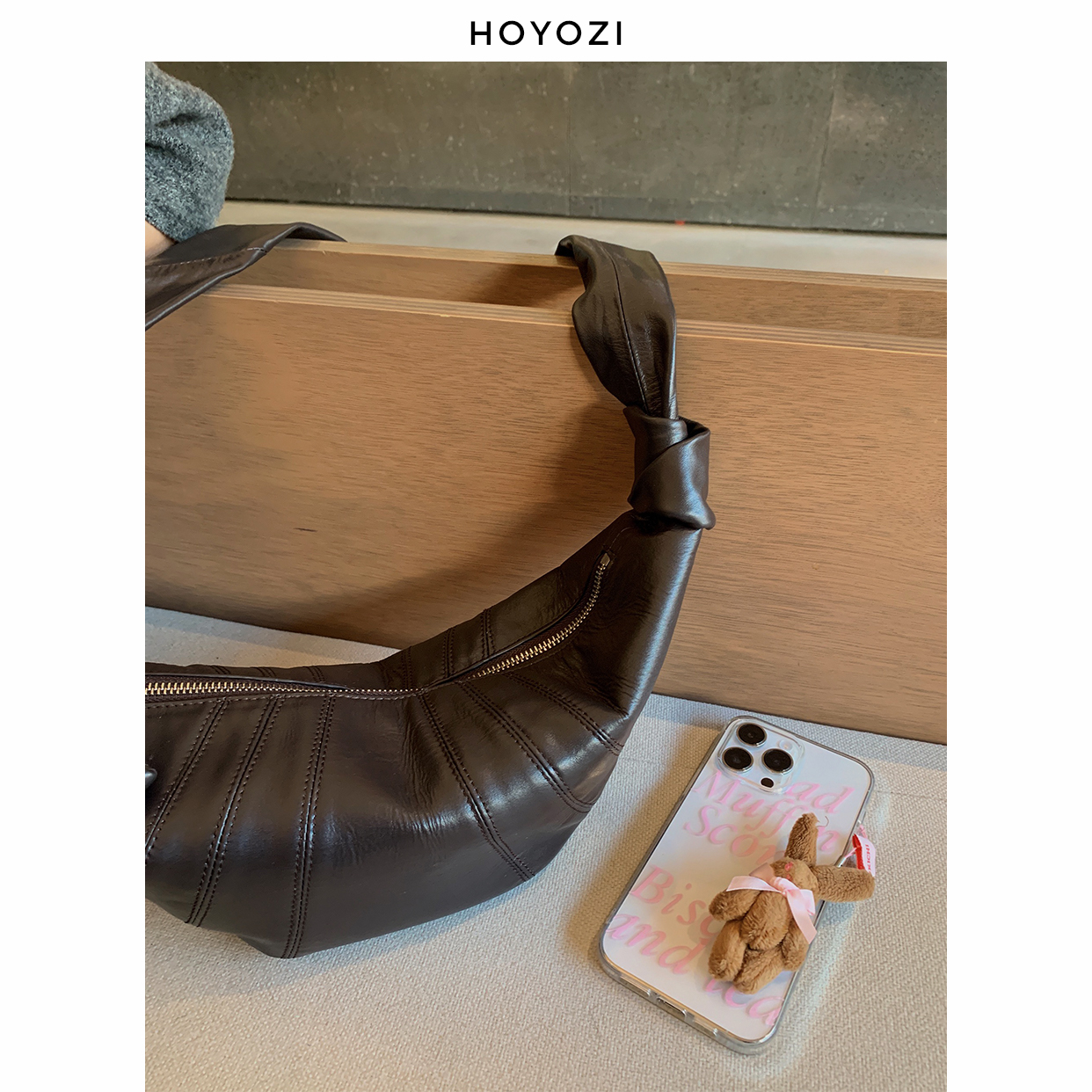 【小优家包包】头层牛皮牛角包