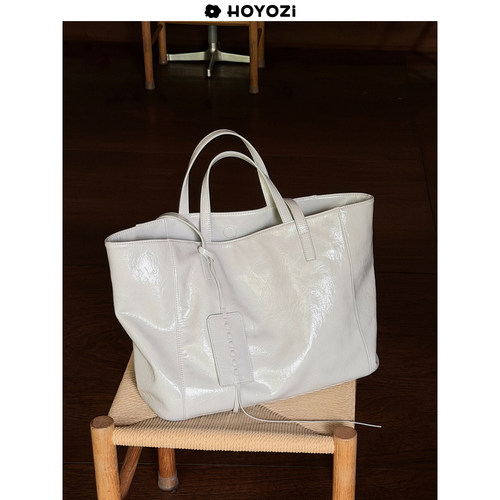HOYOZI 新品2026 极简真皮托特通勤女单肩大包包【小优家包包】