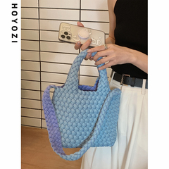 túi xách tay nữ hàng hiệu Túi của Xiaoyou dệt túi TOT TOT Nữ mùa hè hoang dã túi nhỏ Túi cao -end kết cấu thiết kế thích hợp Túi vai túi xách nhựa đan tay mua túi xách nữ