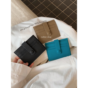 HOYOZI头层牛皮真皮卡包女士零钱包证件收纳多卡位 小优家包包