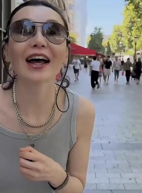 张曼玉 小红书同款叠戴项链抹黑钛钢珍珠拼接项圈时尚新潮潮饰品