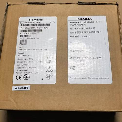 6SL3210-1KE15-8UB1 G120C 2.2kW 变频器 工业调速装置议价维修