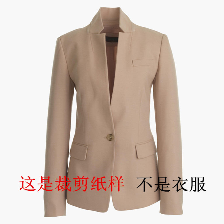 女单排单粒扣立领西服女士西装外