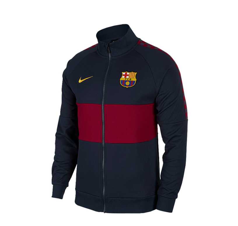 NIKE 耐克 FCB Y I96 JKT 大童外套巴萨足球运动夹克 AO6370-451 运动服/休闲服装 运动茄克/外套 原图主图