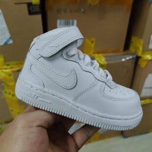 Nike耐克正品空军一号板鞋休闲鞋高帮童鞋314197-113 DH2934-111