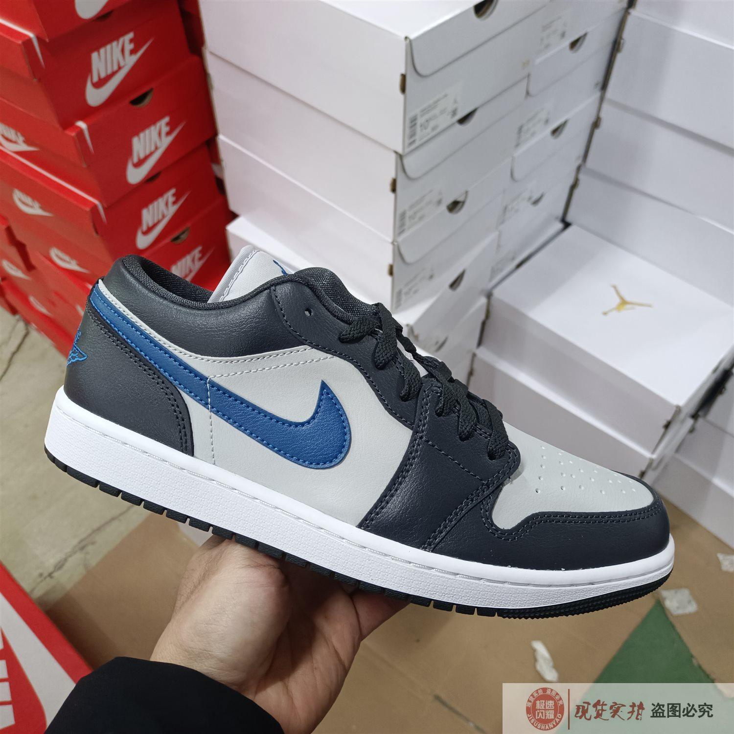 NIKE 男子AIR JORDAN 1 LOW乔丹运动训练篮球鞋DC0774-040