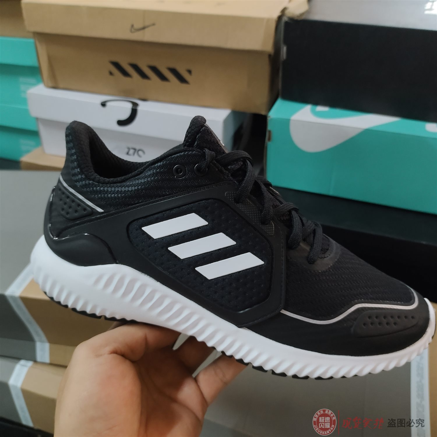 Adidas阿迪达斯男鞋女鞋冬季暖风保暖跑鞋bounce缓震跑步鞋G54872