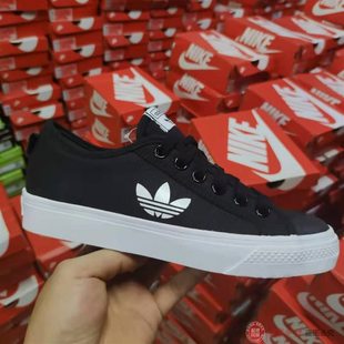 Adidas阿迪达斯三叶草NIZZA男女鞋 FW5185 5184 低帮休闲帆布板鞋