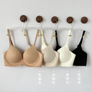 简约薄款 无痕罩杯聚拢小胸内衣女透气提拉软支撑文胸罩隐形夏 新款