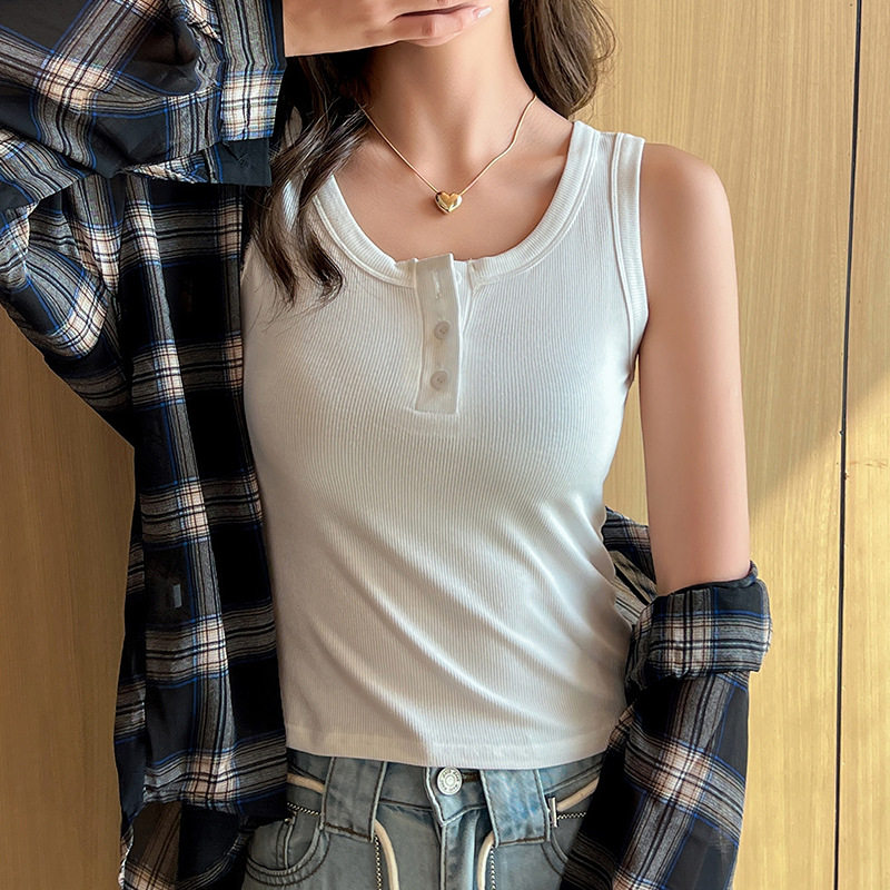 小背心女内搭西装夏季宽肩带吊带外穿修身显瘦美背打底白色上衣女