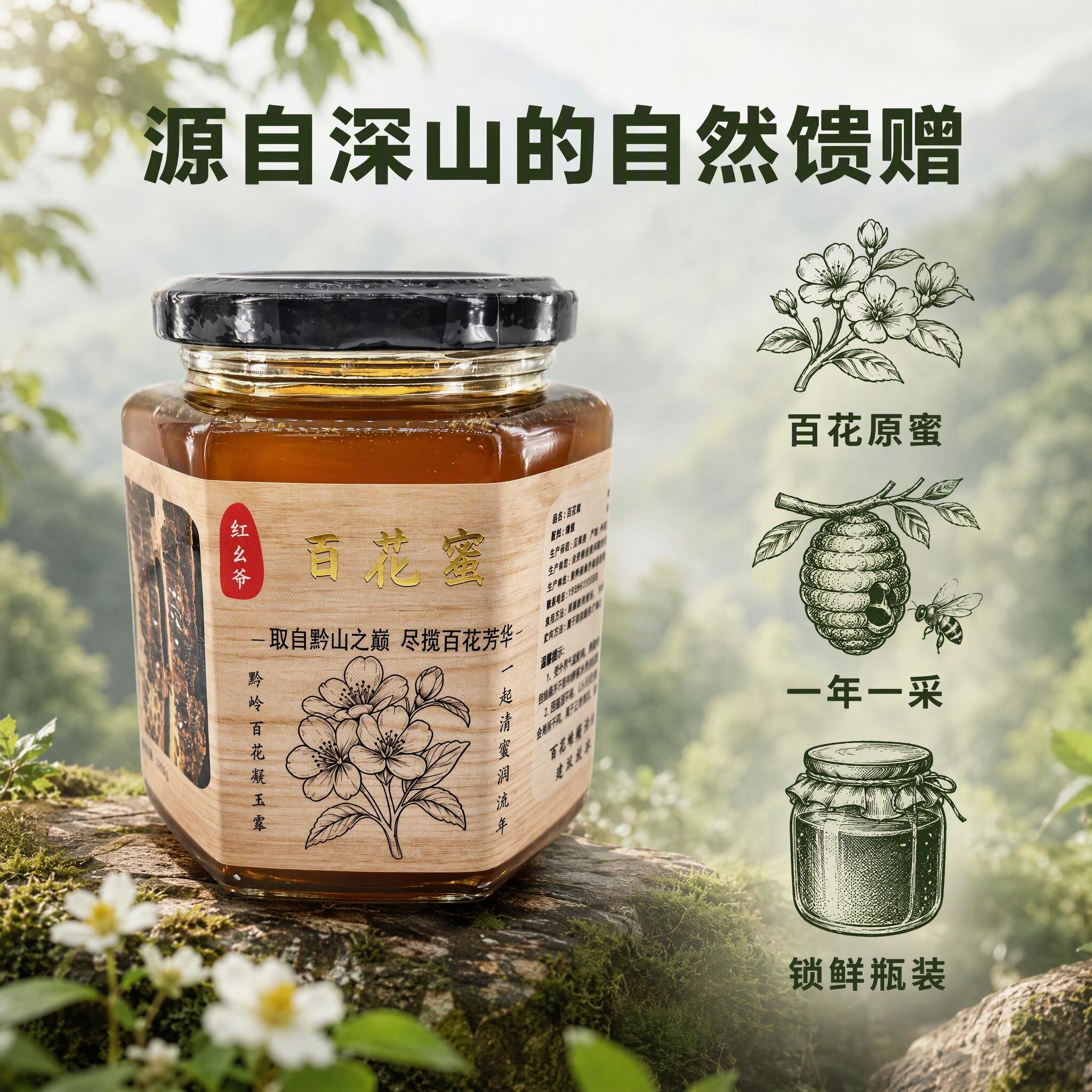 贵州土蜂蜜农家自产自销原蜜